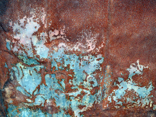 Old metal iron rust background and texture