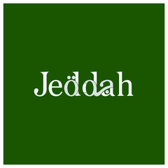 Fototapeta na wymiar Logo Design for Jeddah, Saudi Arabia