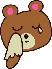 泣く　クマくん　cuma
