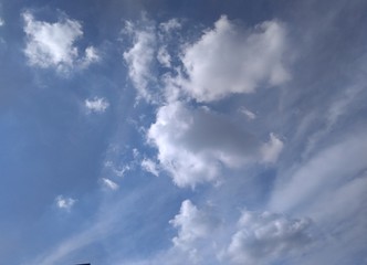 blue sky with clouds