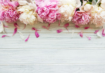 Background with peonies