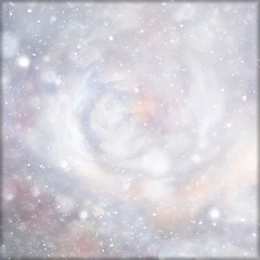 snow sky clouds background abstract / beautiful landscape in the clouds, abstract snowflakes