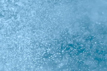 air bubbles in water macro background / blue background abstract bubbles in water