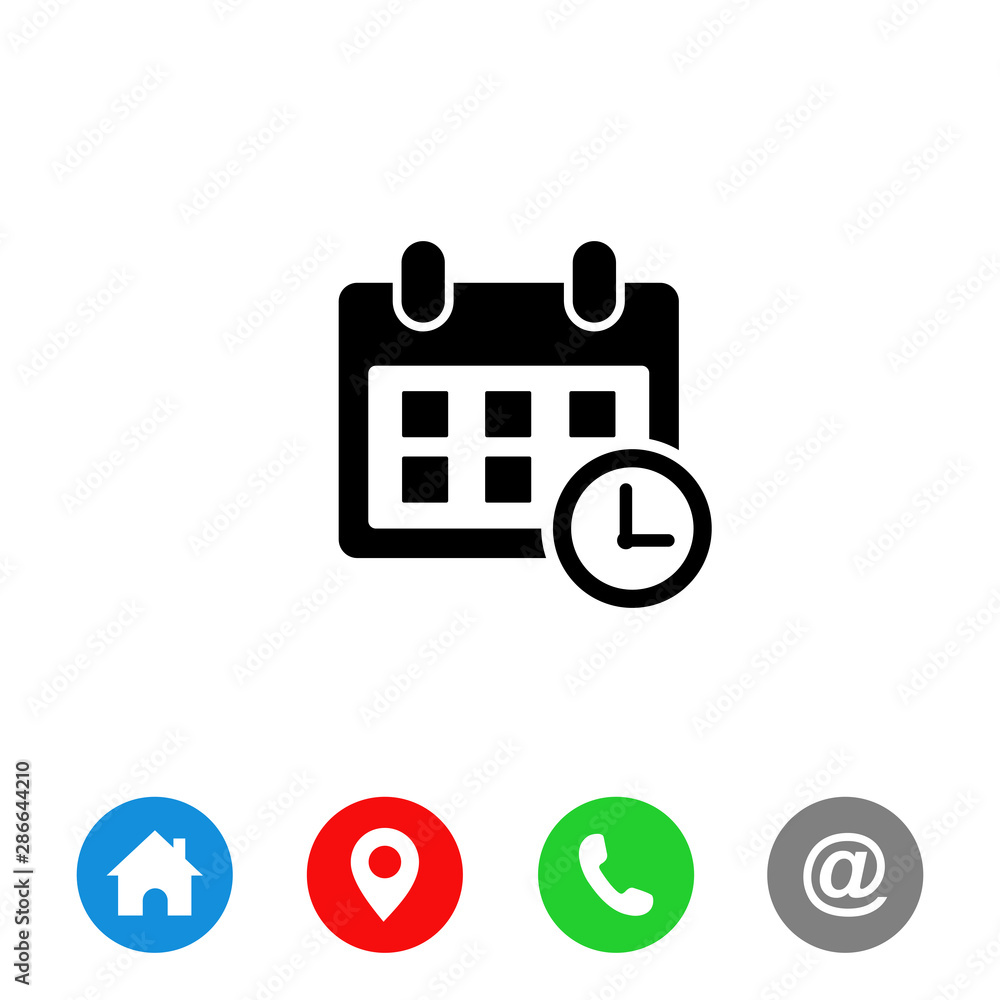 Poster calendar line icon vector. calender symbol. symbol for web site computer and mobile vector.