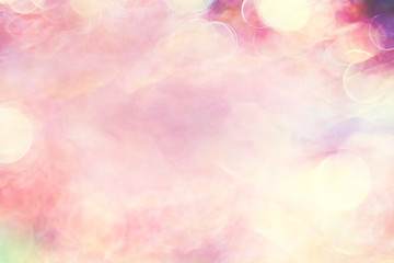 abstract pink colored background / blurred multicolored clouds, spring background