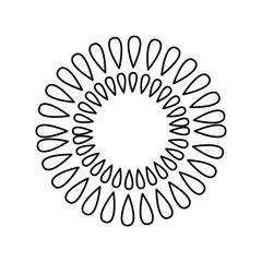 Striped circle vector design