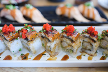 ell sushi food in home for eating 