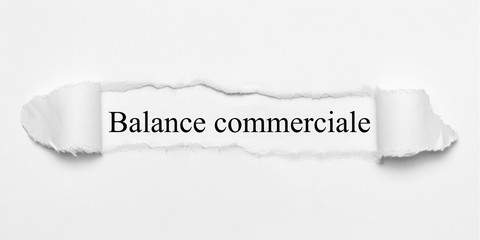 Obraz premium Balance commerciale