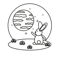 Mid autumn festival vector design