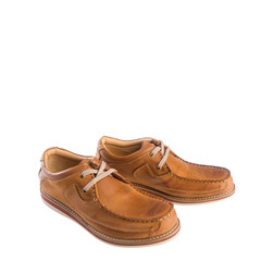 shoe or male brown leather shoes on a background.
