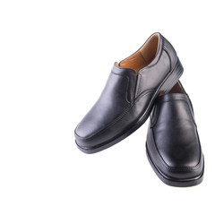 shoe or black color men's shoes on a background.