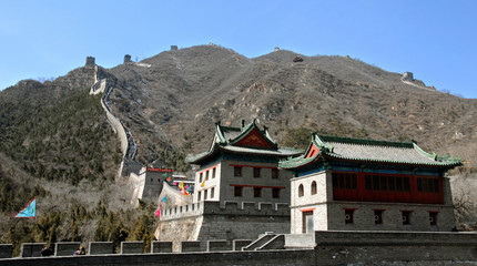 The Great Wall of China. Scenic views of this section of the Great Wall at Juyongguan. Great Wall...