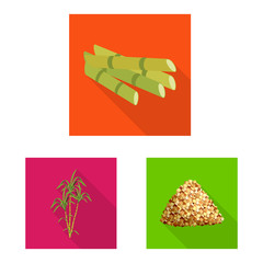 Isolated object of plant and plantation logo. Collection of plant and agriculture vector icon for stock.