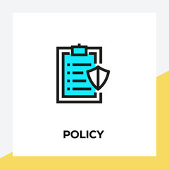 POLICY LINE ICON SET