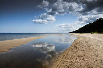 Blue Baltic sea in nice summer day.