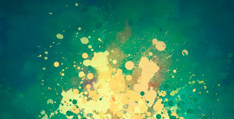 bright Abstract watercolor drawing on a paper image