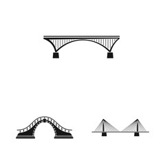 Vector design of construct and side symbol. Set of construct and bridge stock symbol for web.