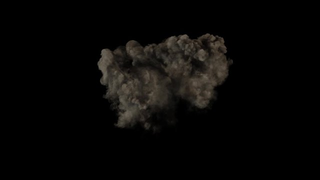 Triple Explosion with Alpha Channel