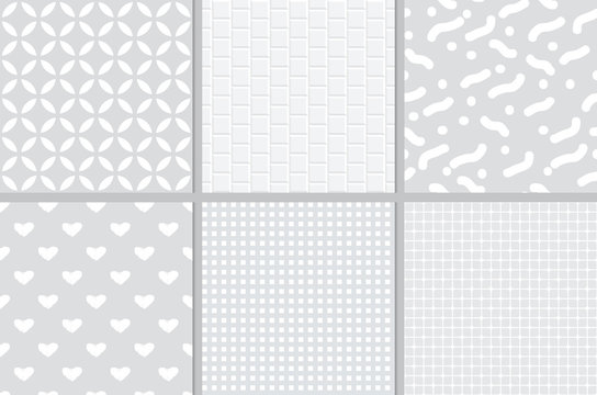 grey geometric seamless pattern