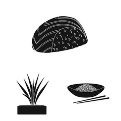 Isolated object of diet and cooking symbol. Set of diet and organic stock vector illustration.