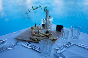 Dinner at a Greek Restaurant