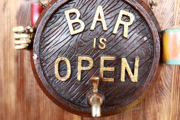 Bar is open