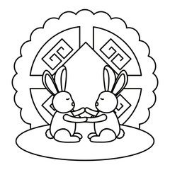 Mid autumn festival vector design