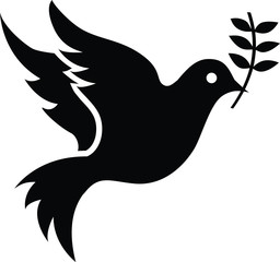 vector illustration of dove of peace