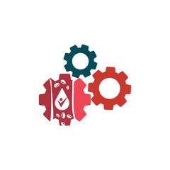 Cholesterol in artery health risk vector design Illustration