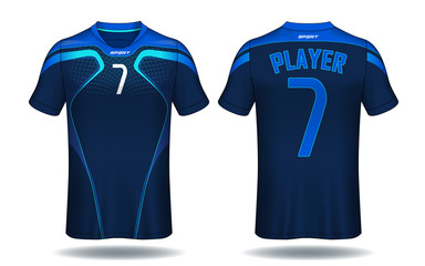 Soccer jersey template.sport t-shirt design.	