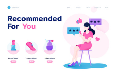 Sheconomy landing page layout