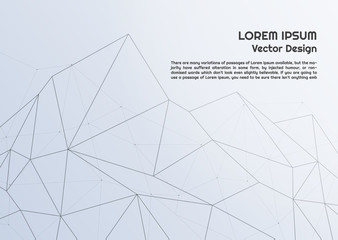 Abstract polygon background structure line design modern design with space for your text. vector illustration