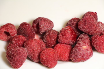 heart shaped raspberries