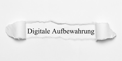 Digitale Aufbewahrung