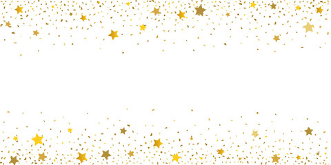 Gold glitter star. 