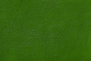 Dark green leather texture background, closeup. Emerald cracked backdrop