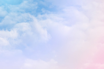 cloud background with a pastel colour