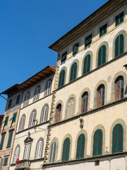 Fototapeta na wymiar Pescia, Tuscany: historic buildings