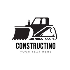 dozer abstract black logo on white background