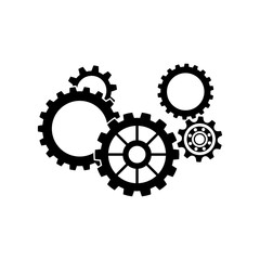 set of gears.vector