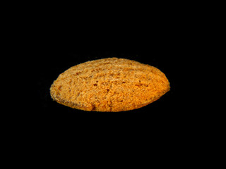 candy isolated on black background