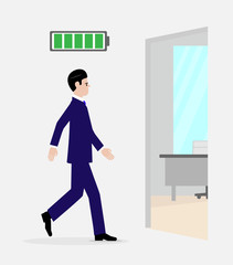 Fully Charged Businessman