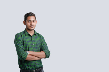 young indian man multi expression