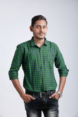 young indian man multi expression