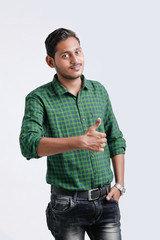 young indian man multi expression