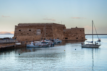 The Venetian Fortress at Heraklion on the island of Crete