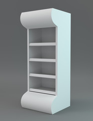 POS Product Stand Or Shelf Display. Blank Product Holder For Cosmetics