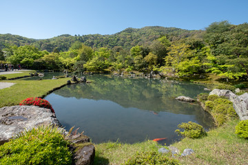 Fototapeta na wymiar Beautiful Japanese Zen Garden Ktoyo Japan