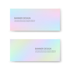 Web banner design background with pastel colors