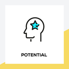 POTENTIAL LINE ICON SET